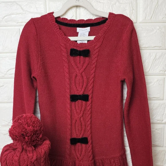 open lace back dress Delphi Aran Boyfriend Cardigan main image 1